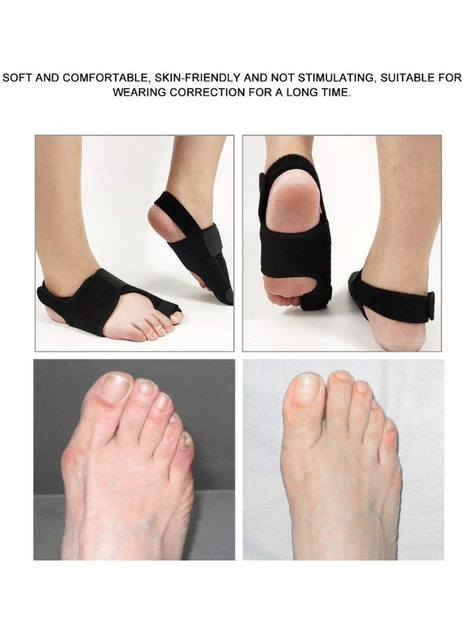 زوج من مقومات أصابع القدم الكبيرة، مصححات إصبع قابلة للتعديل لتقويم الأصابع لدعم اليوم والليل - Image 4